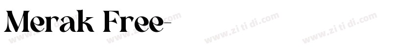 Merak Free字体转换
